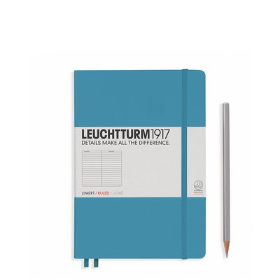 Блокнот Leuchtturm1917 Середній, холодний синій, лінія 354584 фото