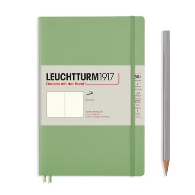 Блокнот Leuchtturm1917, Paperback (B6), М'яка обкладинка, Sage, Лінія 363933 фото