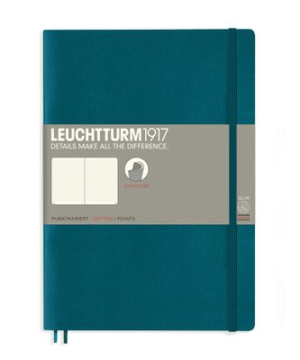 Блокнот Leuchtturm1917 Composition (B5), М'яка обкладинка, тихоокеанський зелений, лінія 359677 фото