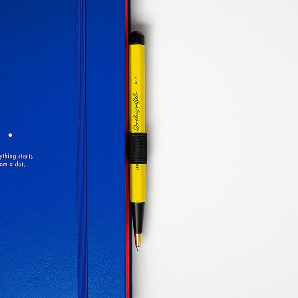 Ручка Drehgriffel Bauhaus Edition, Leuchtturm1917, синій/червоний 366203 фото