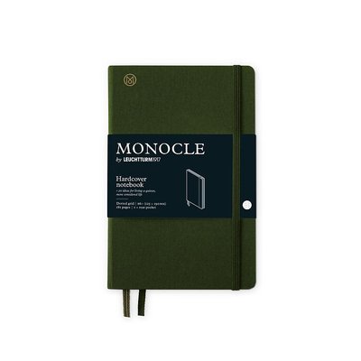 Блокнот MONOCLE & Leuchtturm1917, Paperback (В6+), Olive, крапка 369723 фото