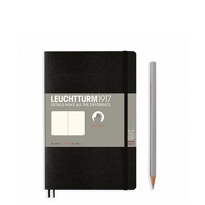 Блокнот Leuchtturm1917 Paperback (B6), М'яка обкладинка, Чорний, Чисті аркуші 358292 фото