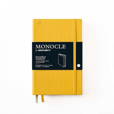 Блокнот-гаманець MONOCLE & Leuchtturm1917, Paperback (В6+), Yellow, крапка 363371 фото