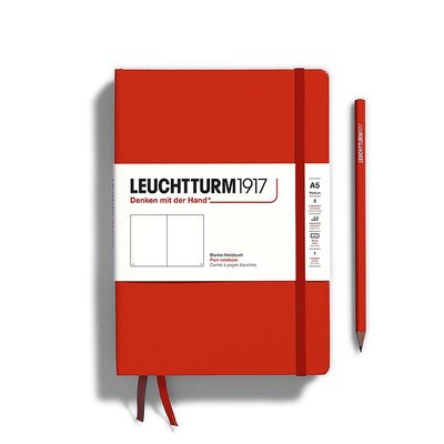 Блокнот Leuchtturm1917, Середній, Fox Red, Чисті аркуші 367250 фото