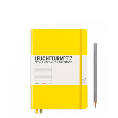 Блокнот Leuchtturm1917 Середній, лимонний, лінія 344798 фото
