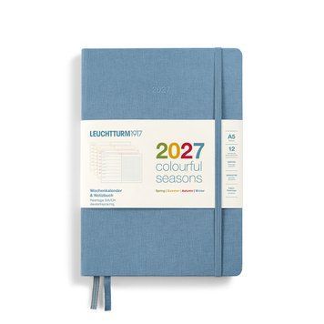 Щотижневик з нотатками Leuchtturm1917 Colourful Seasons, Medium (A5) 2027 Winter-Blue (крапка)