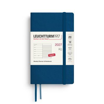 Щотижневик з нотатками Leuchtturm1917 Pocket (A6) м'яка обкл., 2027 Indigo