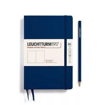 БлокнотиБлокнот Leuchtturm1917, Paperback (B6+), Темно-синій, Чисті аркуші придбати