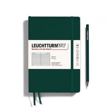 БлокнотиБлокнот Leuchtturm1917, Середній, М'яка обкладинка, Forest Green, Лінія придбати