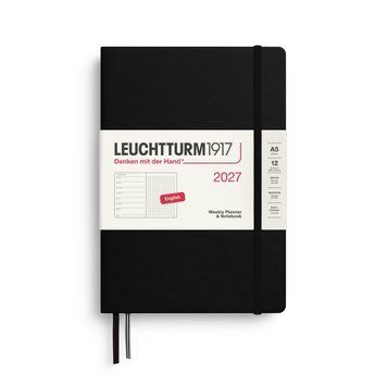 Щотижневик з нотатками Leuchtturm1917 Medium (A5) 2027 Black (крапка)
