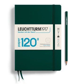 БлокнотиБлокнот Leuchtturm1917 120G Edition, Середній, Forest Green, Крапка придбати