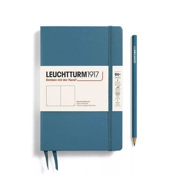 БлокнотиБлокнот Leuchtturm1917, Paperback (B6+), Stone Blue, Чисті аркуші придбати