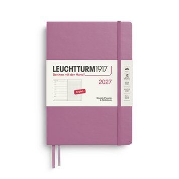 Щотижневик з нотатками Leuchtturm1917 Medium (A5) 2027 Dusty Rose (крапка)