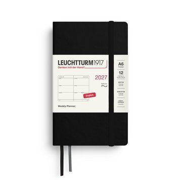 Щотижневик Leuchtturm1917 Pocket (A6) м'яка обкл., 2027 Black