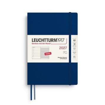 Щотижневик з нотатками Leuchtturm1917 Medium (A5) м'яка обкл., 2027 Navy