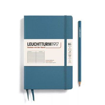БлокнотиБлокнот Leuchtturm1917, Paperback (B6+), Stone Blue, Лінія придбати