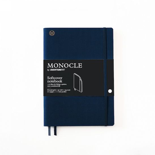 Блокнот MONOCLE & Leuchtturm1917, Composition (В5), М'яка обкладинка, Navy, крапка 363355 фото