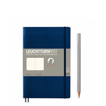 БлокнотиБлокнот Leuchtturm1917 Paperback (B6), М'яка обкладинка, Темно-синій, Чисті аркуші придбати