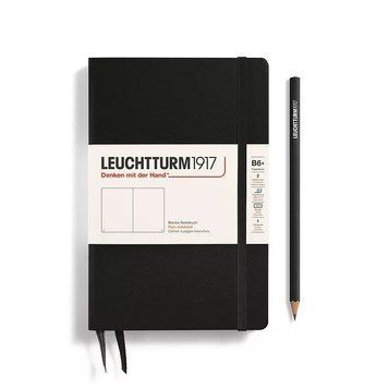 БлокнотиБлокнот Leuchtturm1917, Paperback (B6+), Чорний, Чисті аркуші придбати