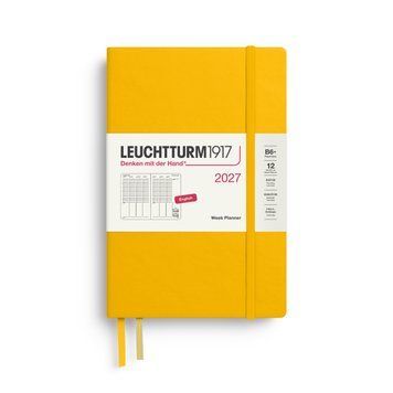Щотижневик в колонках Leuchtturm1917 Paperback (B6+) 2027 Sunflower