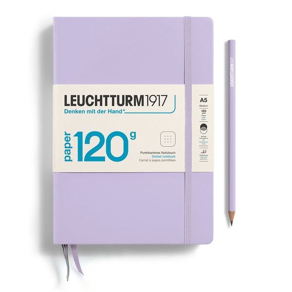 Блокнот Leuchtturm1917 120G Edition, Середній, Lilac, Крапка 370338 фото