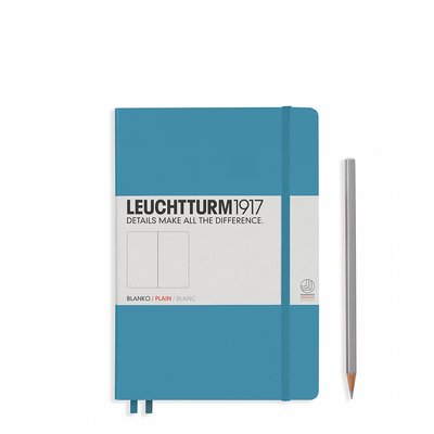 Блокнот Leuchtturm1917 Середній, холодний синій, чисті аркуші 354587 фото