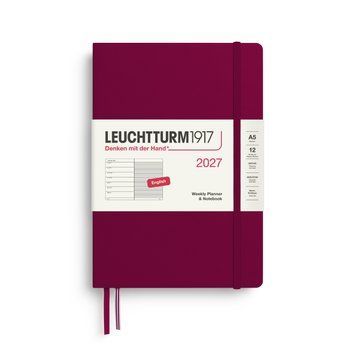 Щотижневик з нотатками Leuchtturm1917 Medium (A5) 2027 Port Red