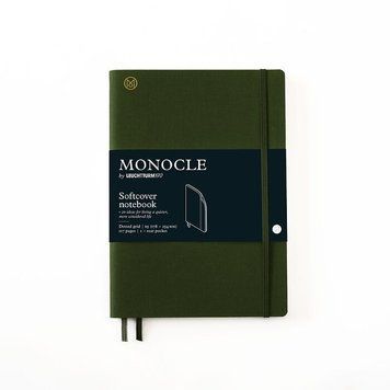 БлокнотиБлокнот MONOCLE & Leuchtturm1917, Composition (В5), М'яка обкладинка, Olive, крапка придбати