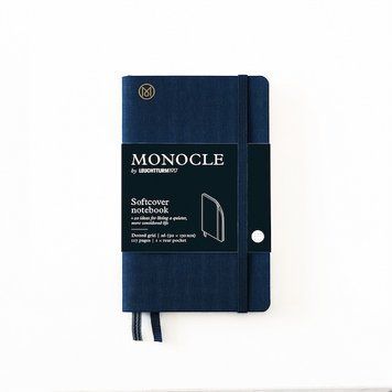 БлокнотиБлокнот MONOCLE & Leuchtturm1917, Кишеньковий, М'яка обкладинка, Navy, крапка придбати