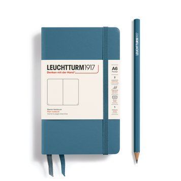 БлокнотиБлокнот Leuchtturm1917, Кишеньковий, Stone Blue, чисті аркуші придбати