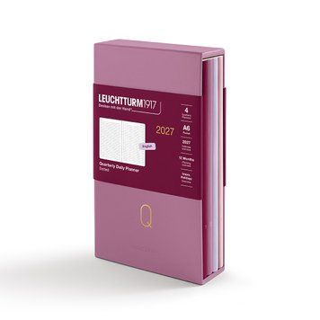 Квартальний щоденник Leuchtturm1917, набір з 4-х блокнотів Pocket (A6) 2027 Shades of Rose