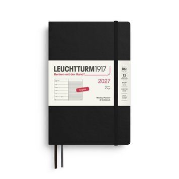 Щотижневик з нотатками Leuchtturm1917 Paperback (B6+) м'яка обкл., 2027 Black