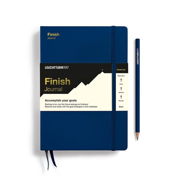 Блокнот Leuchtturm1917 Finish Journal, Середній, Navy (англ) 369093 фото