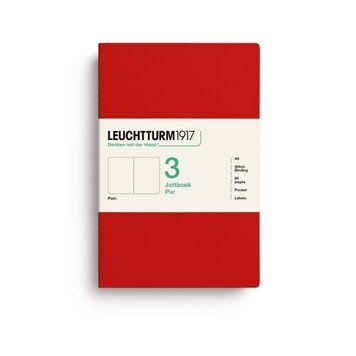 БлокнотиБлокнот Leuchtturm1917, Jottbook Pur, Medium, Cherry, 3 шт, чисті аркуші придбати