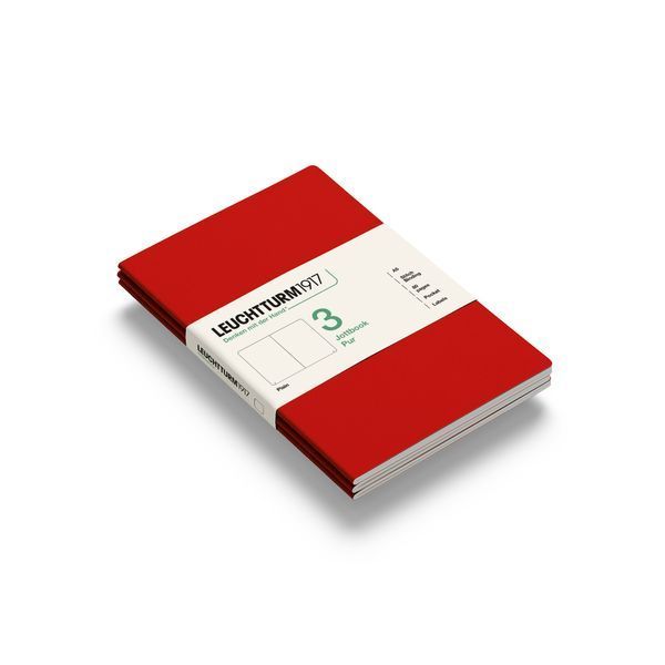 БлокнотиБлокнот Leuchtturm1917, Jottbook Pur, Medium, Cherry, 3 шт, чисті аркуші придбати