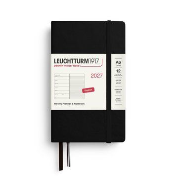 Щотижневик з нотатками Leuchtturm1917 Pocket (A6) 2027 Black