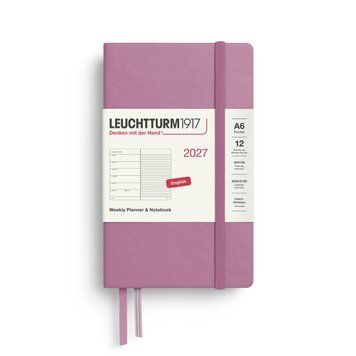 Щотижневик з нотатками Leuchtturm1917 Pocket (A6) 2027 Dusty Rose