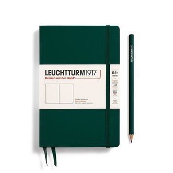 БлокнотиБлокнот Leuchtturm1917, Paperback (B6+), Forest Green, Чисті аркуші придбати