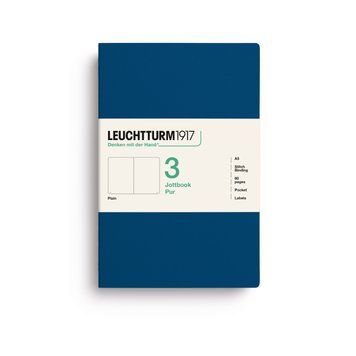 БлокнотиБлокнот Leuchtturm1917, Jottbook Pur, Medium, Indigo, 3 шт, чисті аркуші придбати