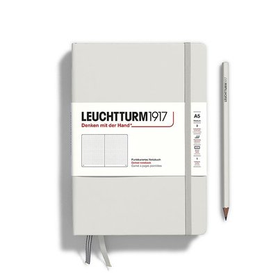 Блокнот Leuchtturm1917, Середній, Light Grey, Крапка 367247 фото