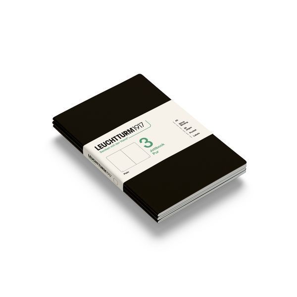 БлокнотиБлокнот Leuchtturm1917, Jottbook Pur, Medium, Black, 3 шт, чисті аркуші придбати