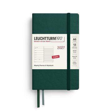 Щотижневик з нотатками Leuchtturm1917 Pocket (A6) 2027 Forest Green