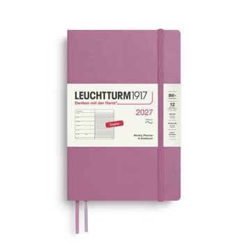 Щотижневик з нотатками Leuchtturm1917 Paperback (B6+) м'яка обкл., 2027 Dusty Rose