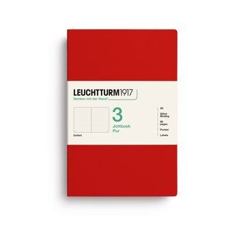 БлокнотиБлокнот Leuchtturm1917, Jottbook Pur, Medium, Cherry, 3 шт, крапка придбати