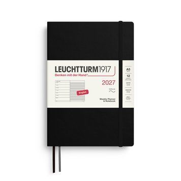 Щотижневик з нотатками Leuchtturm1917 Medium (A5) м'яка обкл., 2027 Black