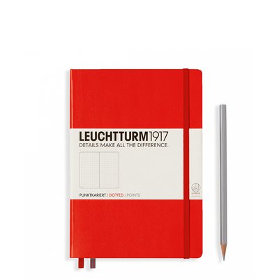 Блокнот Leuchtturm1917 Середній, червоний, крапка 313627 фото