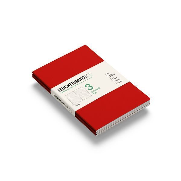 БлокнотиБлокнот Leuchtturm1917, Jottbook Pur, Medium, Cherry, 3 шт, крапка придбати