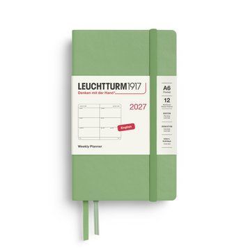 Щотижневик Leuchtturm1917 Pocket (A6) 2027 Sage