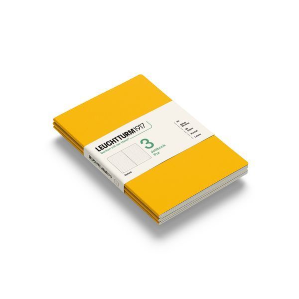 БлокнотиБлокнот Leuchtturm1917, Jottbook Pur, Medium, Sunflower, 3 шт, крапка придбати