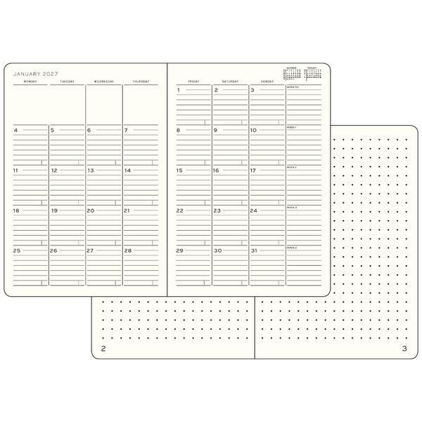 Щомісячник з нотатником Leuchtturm1917 Composition (B5) м'яка обкл., 2027 Forest Green